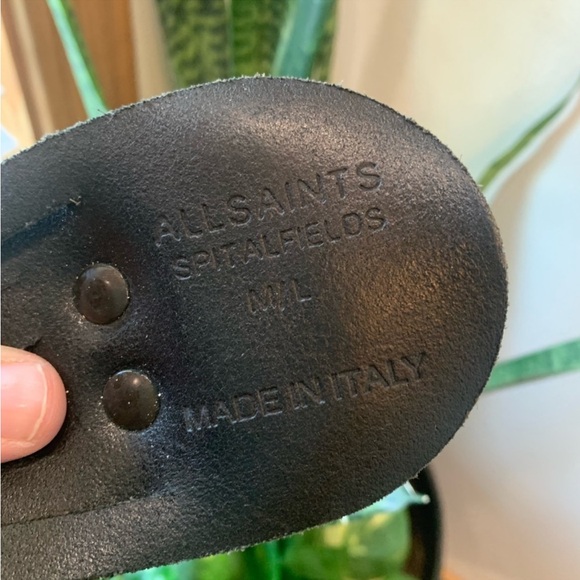 Lastchance! All Saints 100% black leather braided belt EUC - Picture 9 of 10